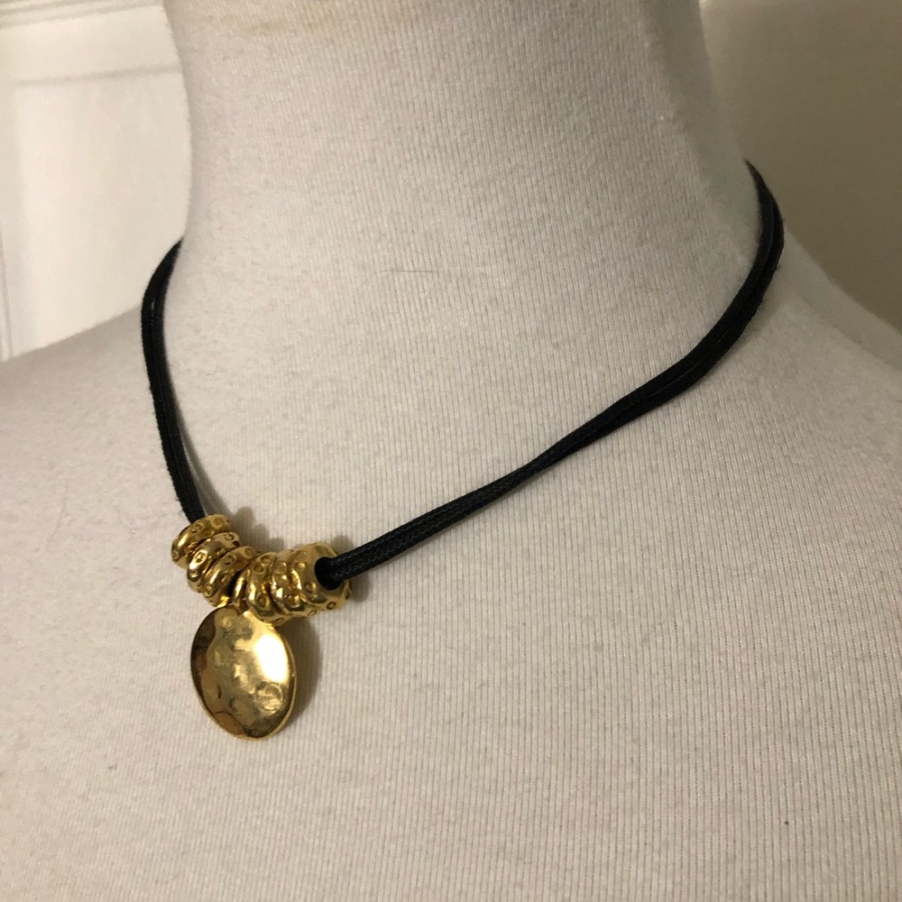 Black and gold necklace
